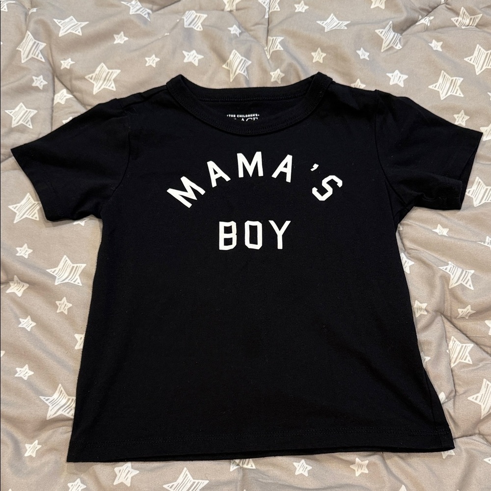 The Children's Place Black 'Mama's Boy' Tee